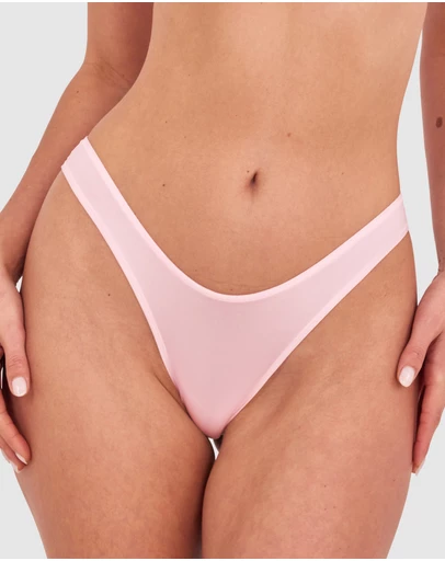 Bras N Things - NKD High Leg G String - Pink