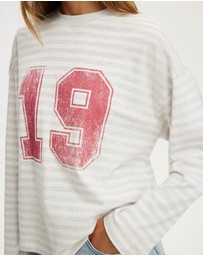 Cotton On - LS Oversized Graphic Tee