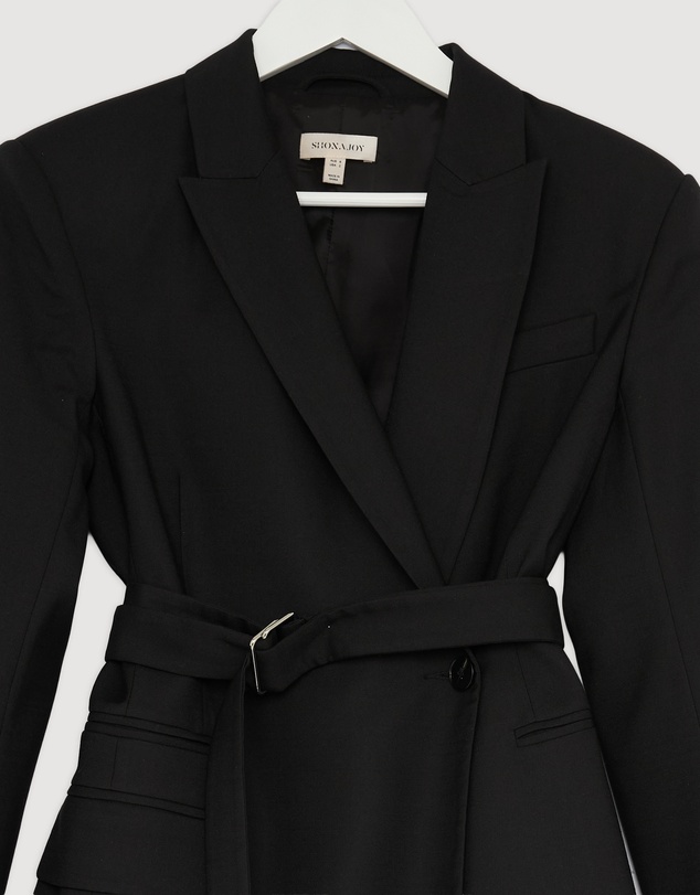 Revibe - Repaired Shona Joy Castro Belted Blazer - AU 6
