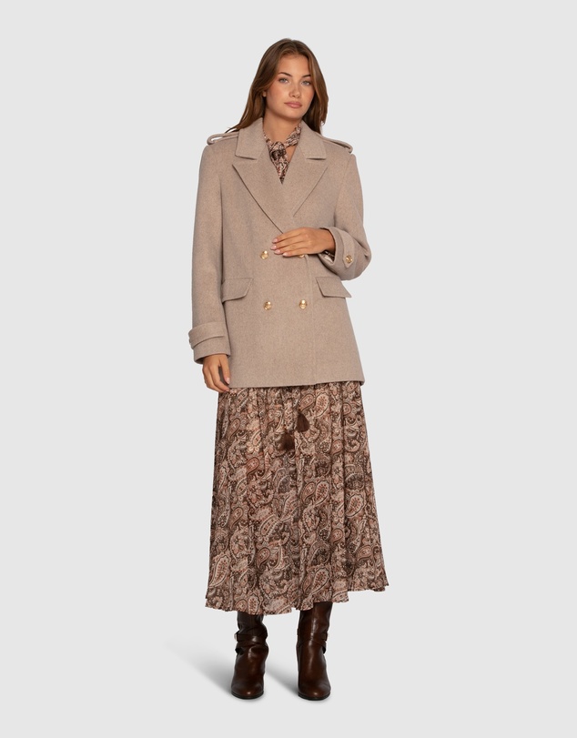 Belle & Bloom - Waterfall Printed Maxi Dress