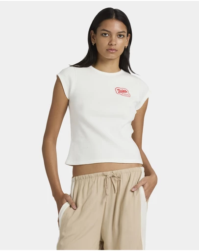 RVCA - Womens Ribbed Slim T-Shirt