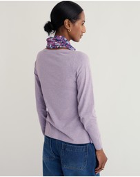 Seasalt - Seasalt Cornwall Purple Easel Long Sleeve Top Jersey