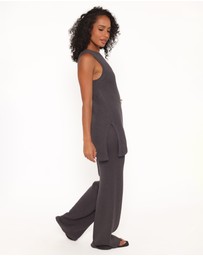 Petal & Pup - Leticia Knitted Pant Set - Grey
