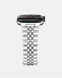 Friendie - Stainless Steel Link Bracelet Band - The Perth - Apple Watch Compatible