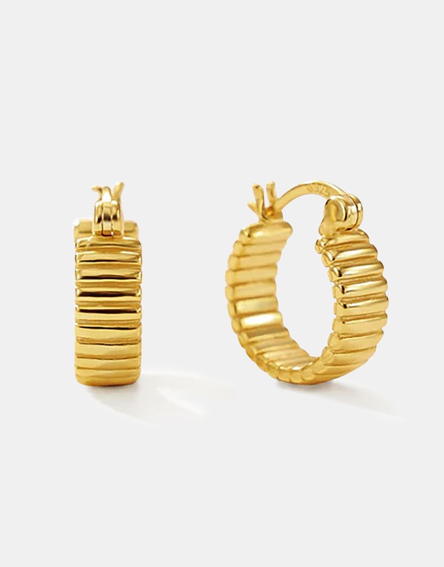 Ichu - Mini Chunky hoops Gold