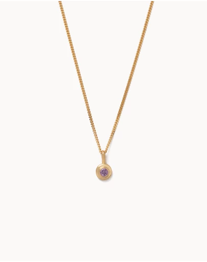 Kirstin Ash - Birthstone Necklace February Amethyst