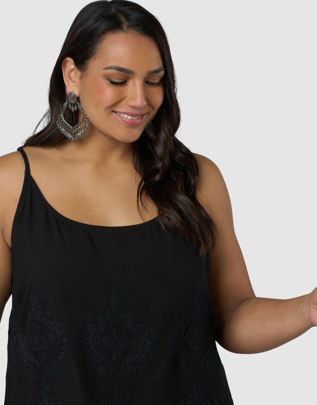 The Poetic Gypsy - Harvest Moon Embroidered Cami