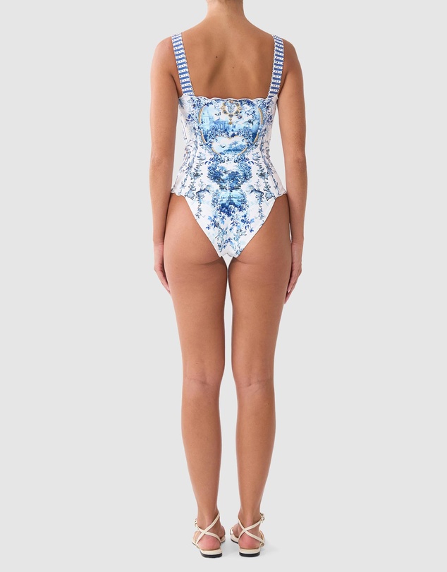 Camilla - Square Neck Wide Strap One Piece