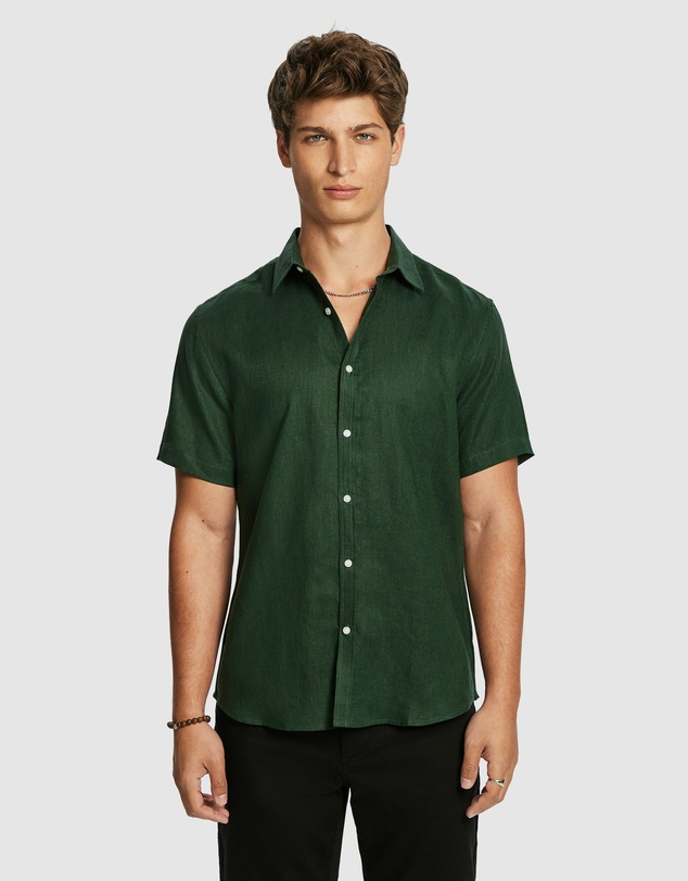 yd. - Lewis Pure Linen Shirt