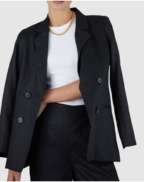 Amelius - Azure Linen Blazer