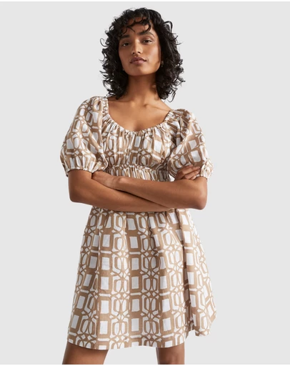 Seed Heritage - Linen Retro Mini Dress