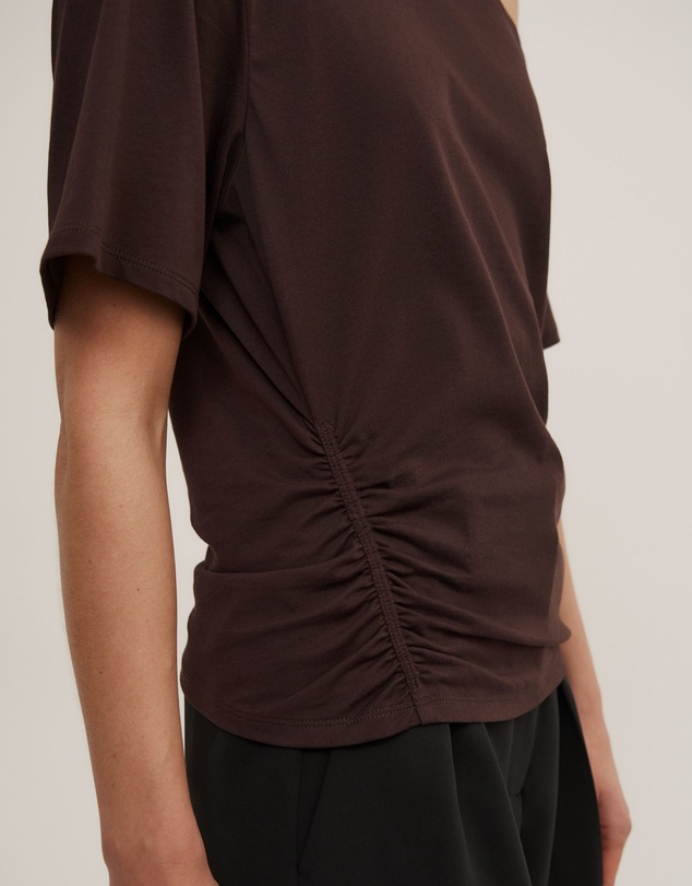 Witchery - Ruched Asymmetric T-shirt
