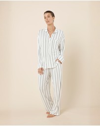 Gingerlilly - Harlow Bamboo Striped PJ Set