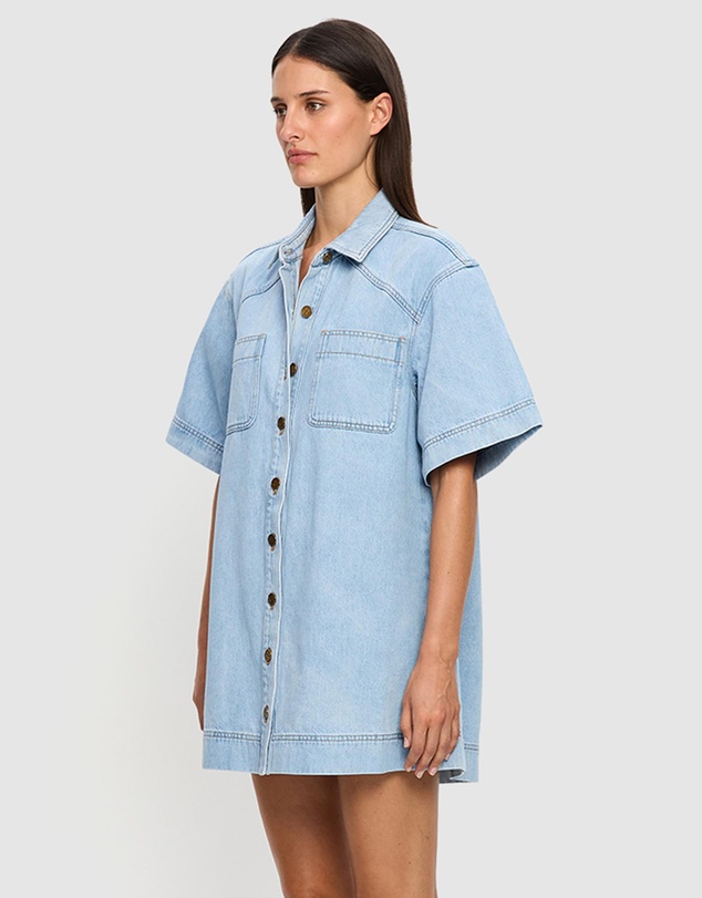 KIVARI - Jada Denim Mini Dress