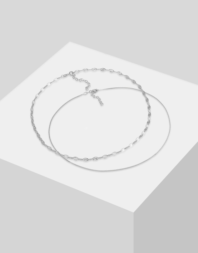 Elli Jewelry - Choker Set in 925 Silver