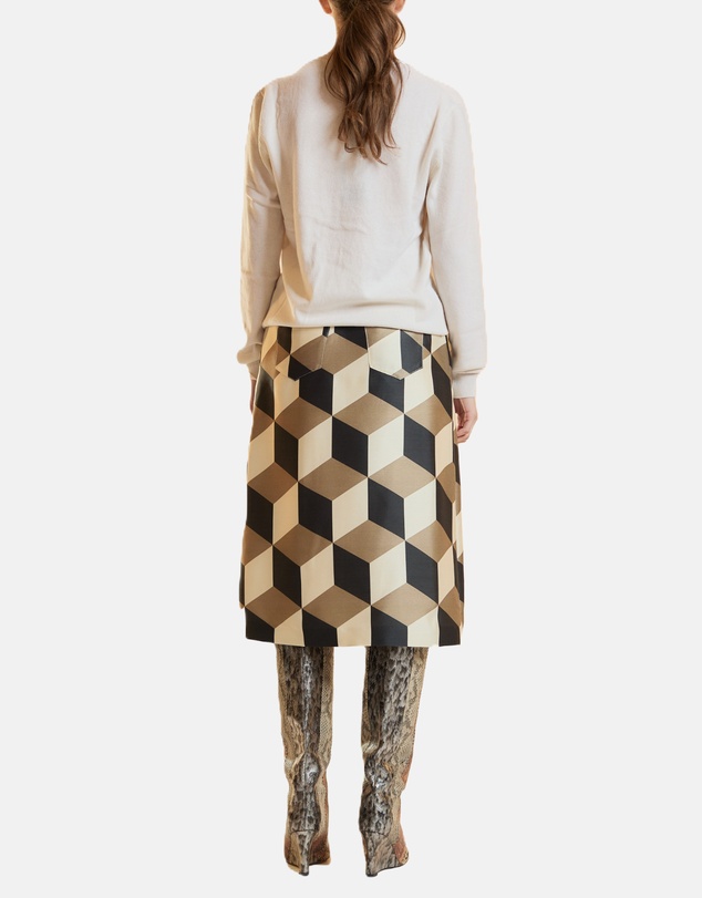 Cynthia Rowley - Silk Wool Midi Skirt