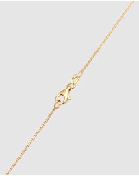 Elli Jewelry - Necklace Cloverleaf Symbol Luck with Zirconia in 925 Sterling Silver Gold Plated