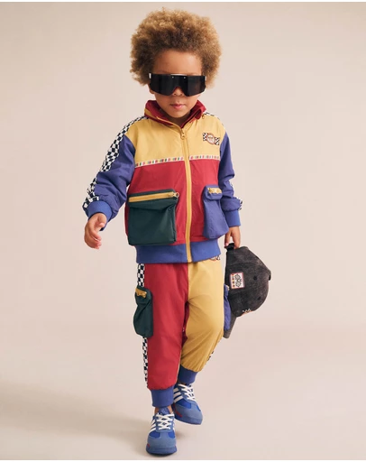 Huxbaby - Retro Motosport Windbreaker - Babies-Kids