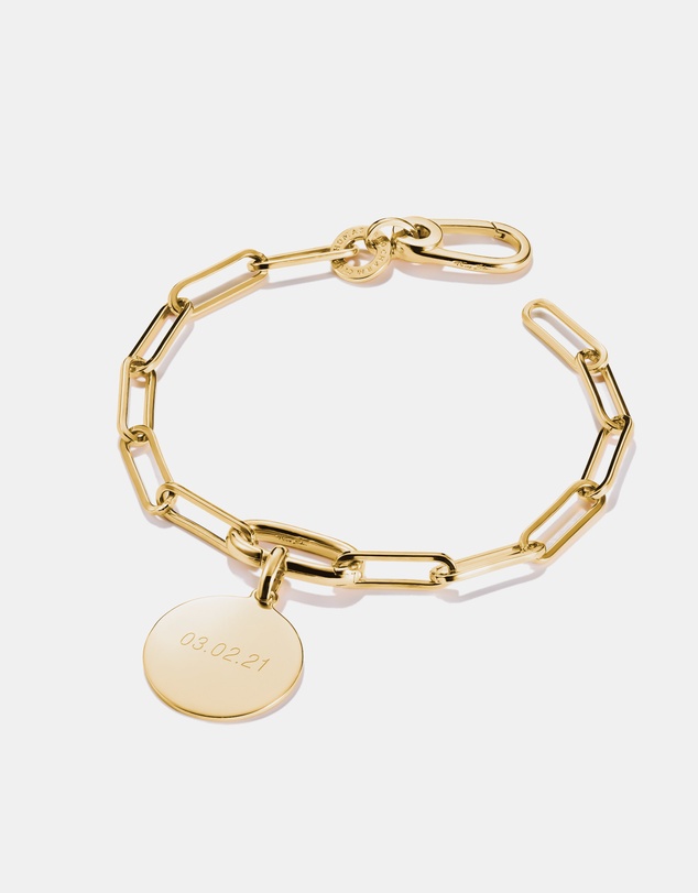 THOMAS SABO - THOMAS SABO Connect Charm bracelet Paperclip Gold