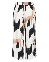 City Chic - Plus size Alexi Exhibit Print Pant - ivory