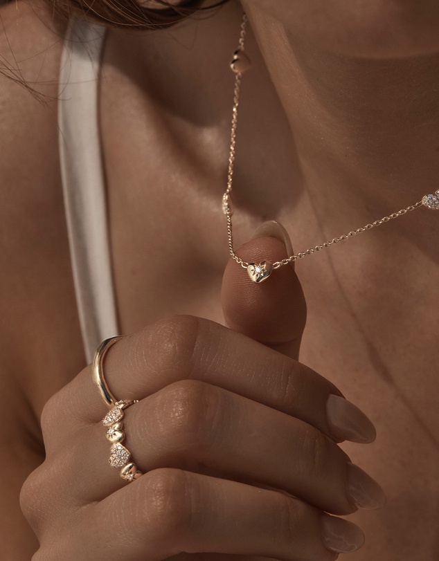 By Charlotte - You Have My Heart Charm Choker