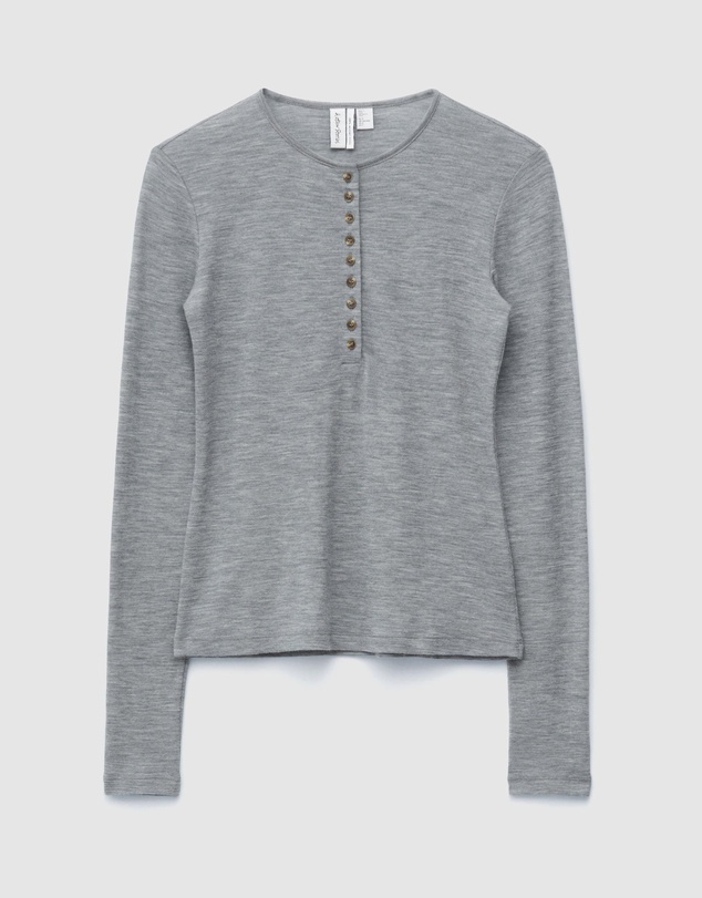 & Other Stories - Half-Placket Wool Top