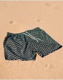 Swim Shady - Evergreen Diamond Swim Shorts