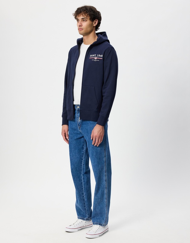 Gant - Graphic Full Zip Hoodie