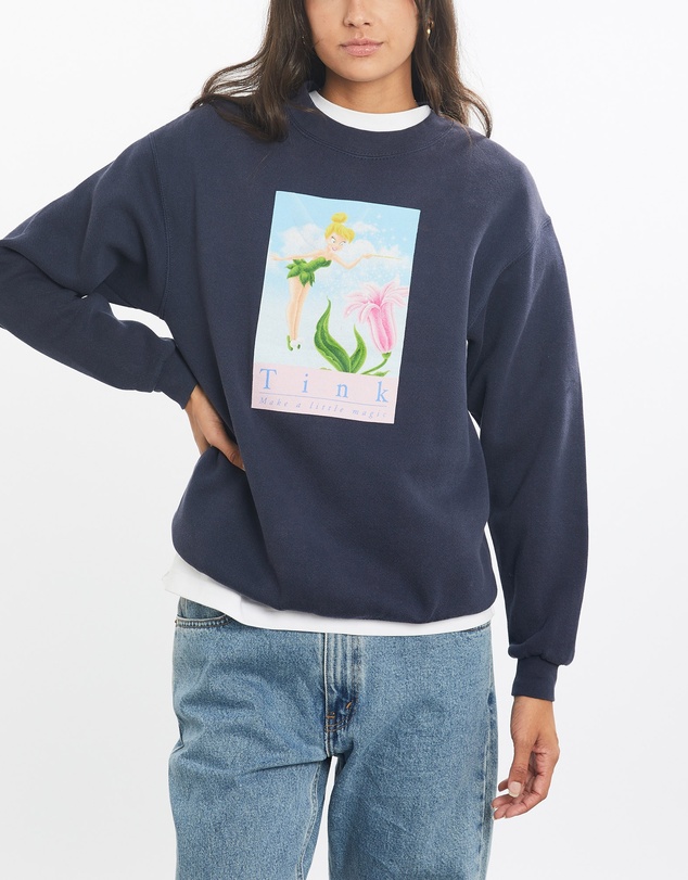 Vintage by The Real Deal - Pre Loved - Vintage 90s Disney Tinkerbell Sweatshirt