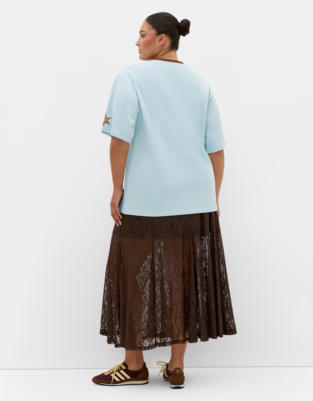 City Chic - Run Free Oversized Cotton Tee