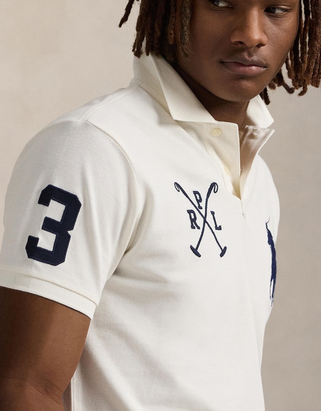 Polo Ralph Lauren - Custom Slim Fit Big Pony Mesh Polo Shirt