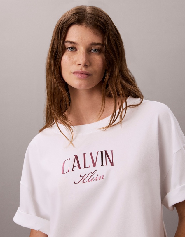 Calvin Klein Jeans - Boxy Varsity Logo Cropped Tee