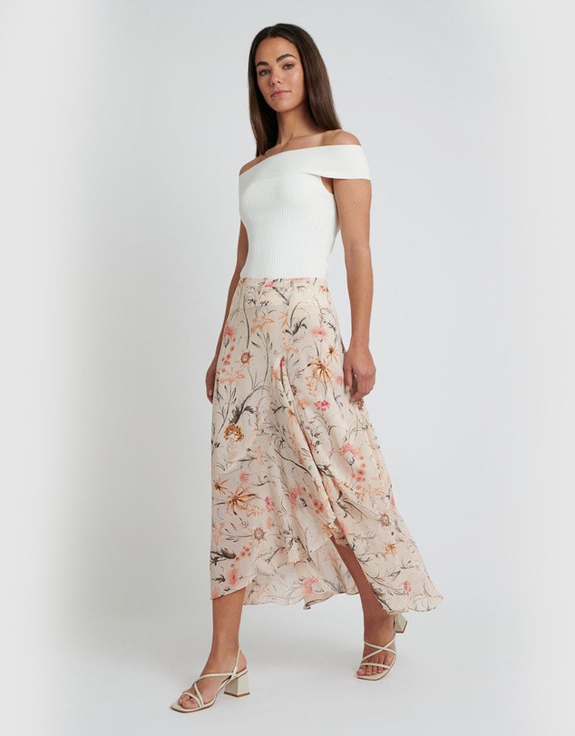 Forcast - Elaina Printed Skirt