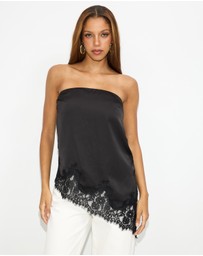 Dazie - Rhode Lace Asymmetric Top