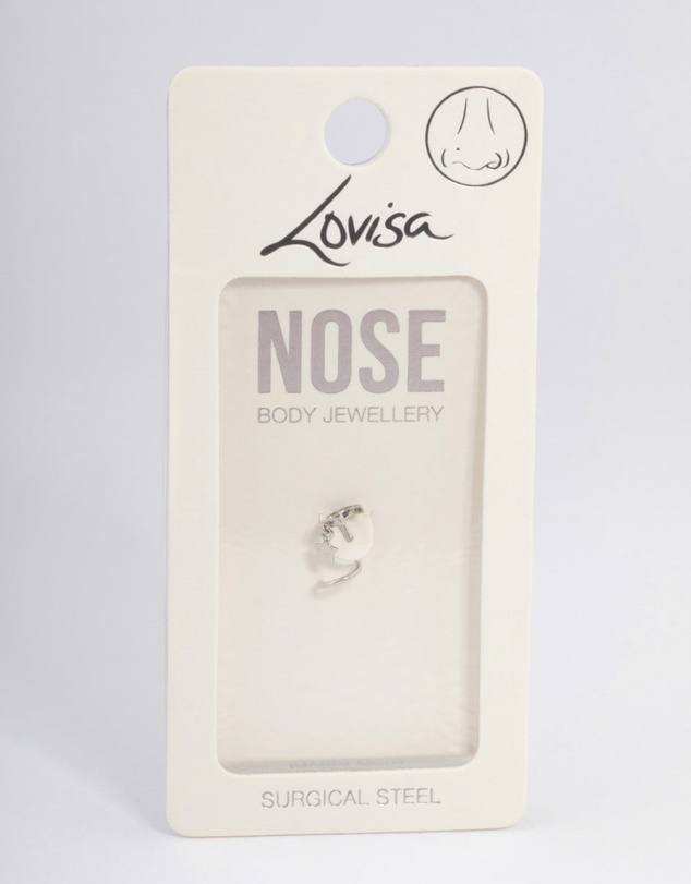 Lovisa - Surgical Steel Moon Nose Stud