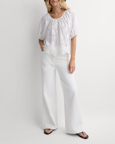 Sandara Broderie White