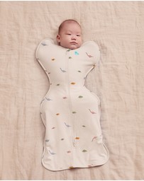 Love to Dream - Swaddle Up™ 1.0 TOG Stretch Cotton Sleepy Dinosnore Cream