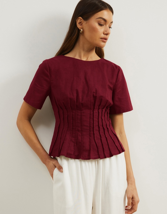Atmos&Here - Maya Pin Tuck Top