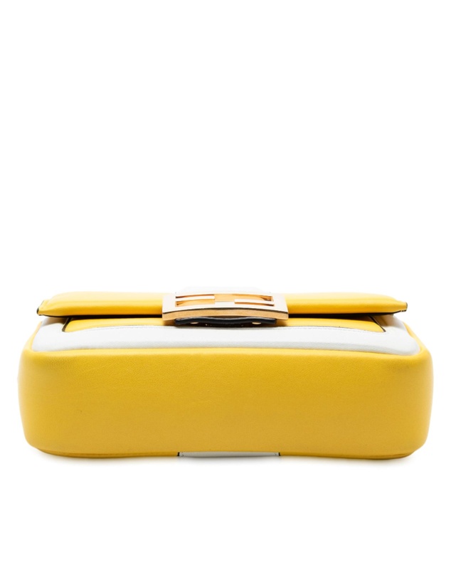 Pre-Loved by Azura Reborn - Pre-Loved Mini Bicolor Nappa Apolo Chain Baguette Shoulder Bag
