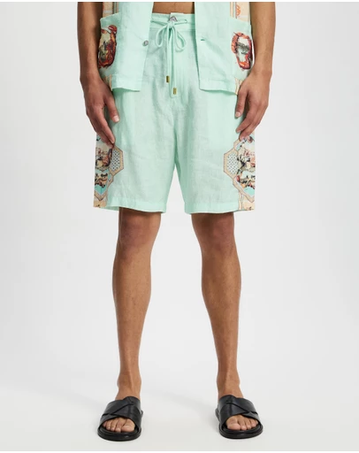 Camilla - Elastic Back Long Walk Shorts