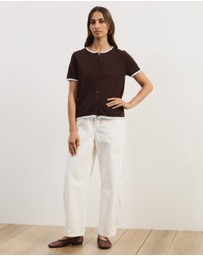 Atmos&Here - Brit Fine Knit SS Top
