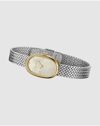 Breda - Jane Tethered Two Tone Gold and Metal Mesh Watch, 18MM