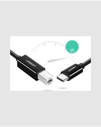 Ugreen - UGreen USB-C to USB-B Printer Cable 2m 480Mbps Black