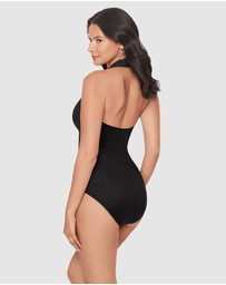 Miraclesuit Swimwear  - Razzle Dazzle Theia Halter One-Piece Shaping Swimsuit
