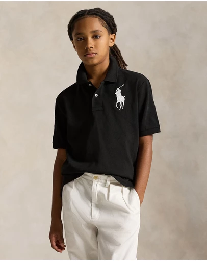 Polo Ralph Lauren - Big Pony Cotton Mesh Polo Shirt - Teens
