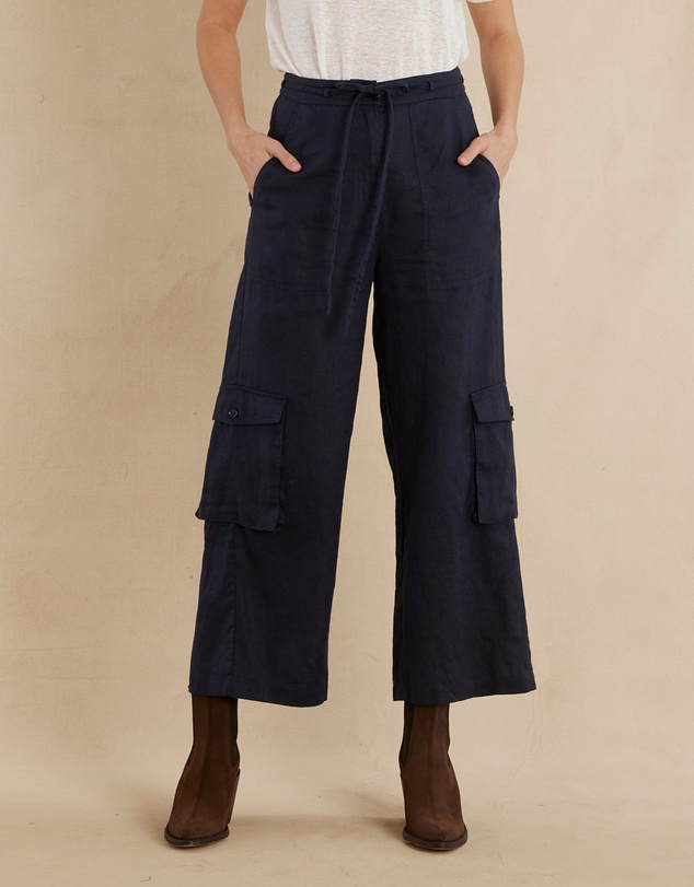 Amelius - Ciel Linen Cargo Pant