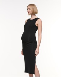 Soon Maternity - Base Soft Rib Tank Dress