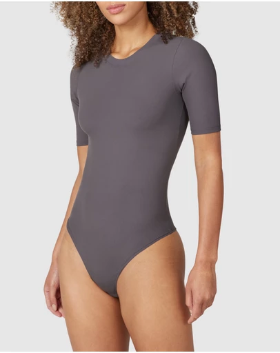 Spanx - Suit Yourself-Ribbed Crewneck Bodysuit