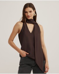 Witchery - V-neck Scarf Top