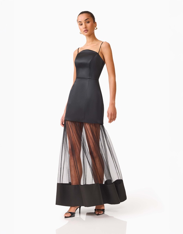 Elliatt - Marcella Strapless Gown in Black
